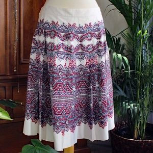 Talbots Pleated Cotton Full Skirt US size 10